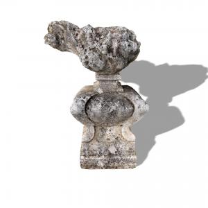 Antique light stone fragment. 1800s.